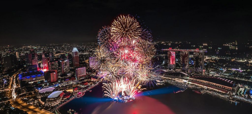 Singapore New Year Eve Fireworks 1